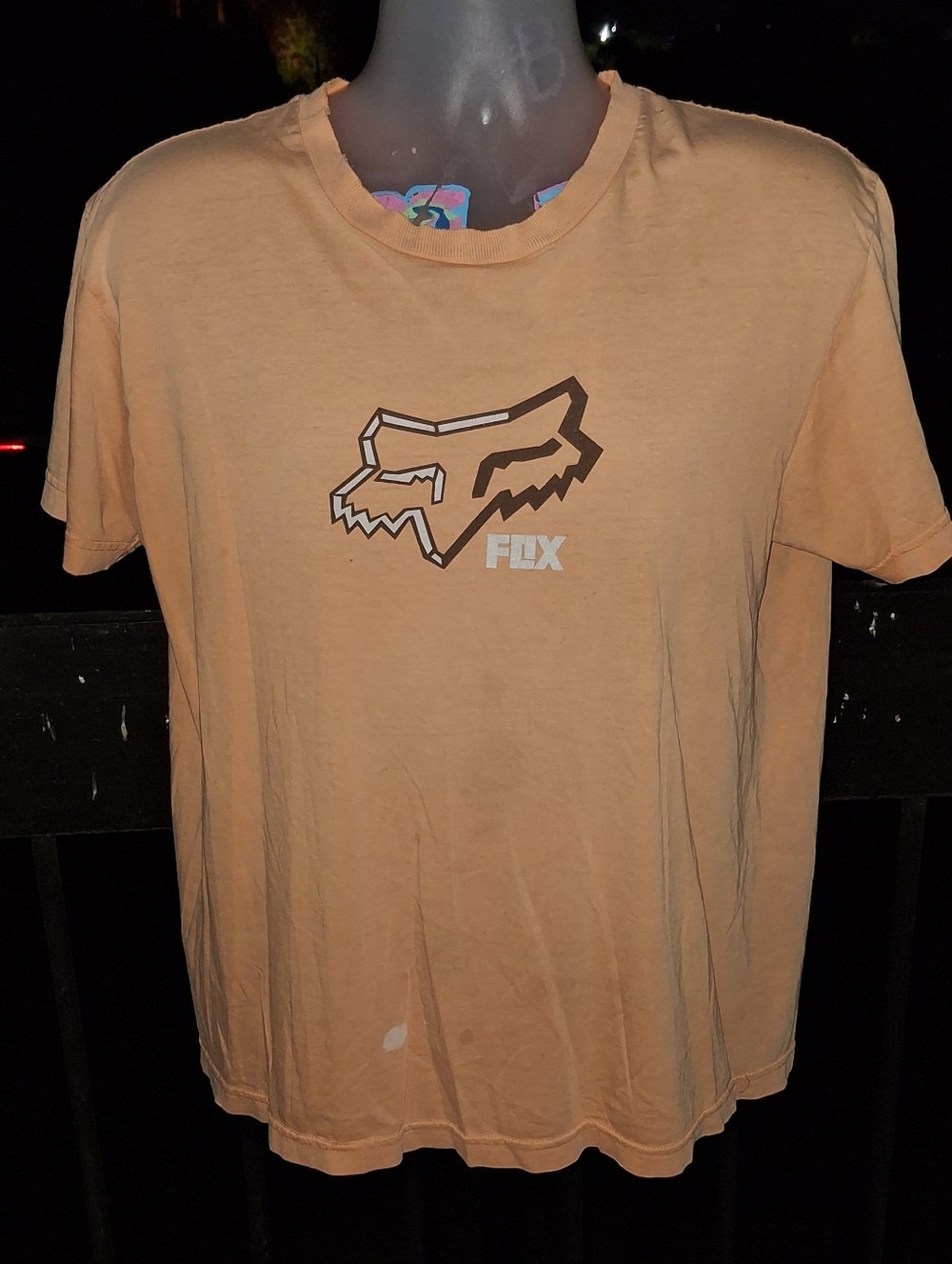 Y2K Vintage Distressed FOX Racing T Shirt Size Large